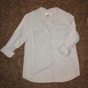 Old Navy Classic Light Blue Cardigan/Utility shirt